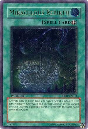 Miraculous Rebirth (UTR) (CDIP-EN044) - Cyberdark Impact Unlimited Cyberdark Impact Yugioh Single  Squirtle Squad Card Shop.