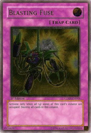 Blasting Fuse (UTR) (CDIP-EN049) - Cyberdark Impact Unlimited Cyberdark Impact Yugioh Single  Squirtle Squad Card Shop.
