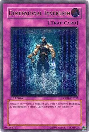Dimensional Inversion (UTR) (CDIP-EN052) - Cyberdark Impact 1st Edition Cyberdark Impact Yugioh Single  Squirtle Squad Card Shop.