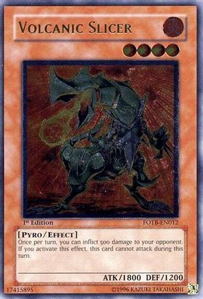 Volcanic Slicer (UTR) (FOTB-EN012) - Force of the Breaker 1st Edition Force of the Breaker Yugioh Single  Squirtle Squad Card Shop.
