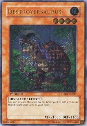 Destroyersaurus (UTR) (FOTB-EN017) - Force of the Breaker Unlimited Force of the Breaker Yugioh Single  Squirtle Squad Card Shop.
