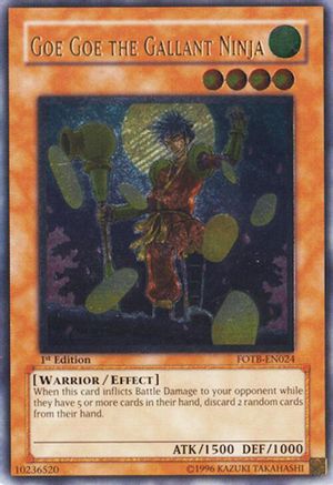 Goe Goe the Gallant Ninja (UTR) (FOTB-EN024) - Force of the Breaker 1st Edition Force of the Breaker Yugioh Single  Squirtle Squad Card Shop.