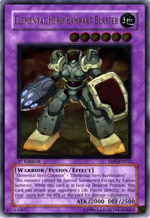 Elemental Hero Rampart Blaster (UTR) (EEN-EN033) - Elemental Energy Unlimited Elemental Energy Yugioh Single  Squirtle Squad Card Shop.