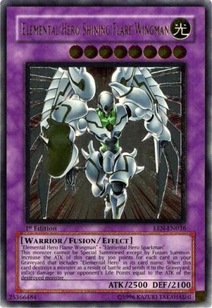 Elemental Hero Shining Flare Wingman (UTR) (EEN-EN036) - Elemental Energy 1st Edition Elemental Energy Yugioh Single  Squirtle Squad Card Shop.