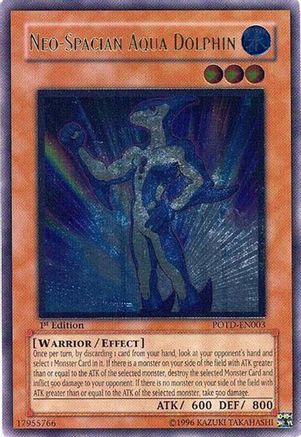 Neo-Spacian Aqua Dolphin (UTR) (POTD-EN003) - Power of the Duelist Unlimited Power of the Duelist Yugioh Single  Squirtle Squad Card Shop.