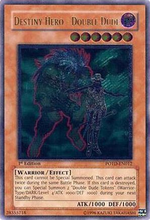 Destiny Hero - Double Dude (UTR) (POTD-EN012) - Power of the Duelist 1st Edition Power of the Duelist Yugioh Single  Squirtle Squad Card Shop.