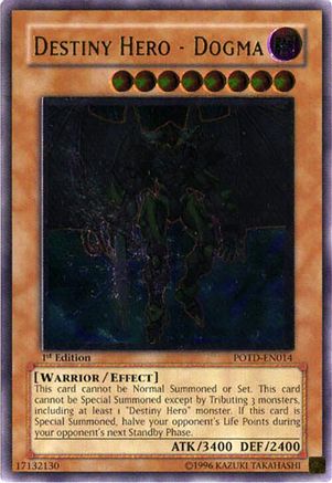 Destiny Hero - Dogma (UTR) (POTD-EN014) - Power of the Duelist Unlimited Power of the Duelist Yugioh Single  Squirtle Squad Card Shop.