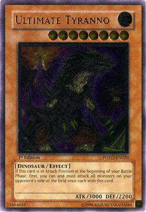 Ultimate Tyranno (UTR) (POTD-EN020) - Power of the Duelist 1st Edition Power of the Duelist Yugioh Single  Squirtle Squad Card Shop.
