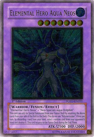 Elemental Hero Aqua Neos (UTR) (POTD-EN031) - Power of the Duelist Unlimited Power of the Duelist Yugioh Single  Squirtle Squad Card Shop.