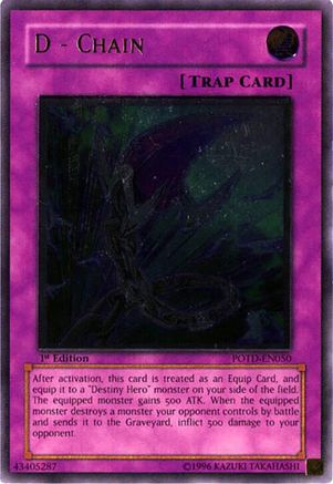 D - Chain (UTR) (POTD-EN050) - Power of the Duelist 1st Edition Power of the Duelist Yugioh Single  Squirtle Squad Card Shop.