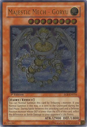 Majestic Mech - Goryu (UTR) (EOJ-EN016) - Enemy of Justice 1st Edition Enemy of Justice Yugioh Single  Squirtle Squad Card Shop.