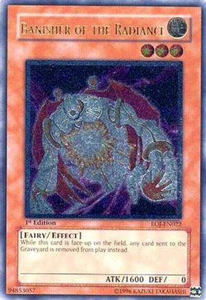 Banisher of the Radiance (UTR) (EOJ-EN022) - Enemy of Justice 1st Edition Enemy of Justice Yugioh Single  Squirtle Squad Card Shop.