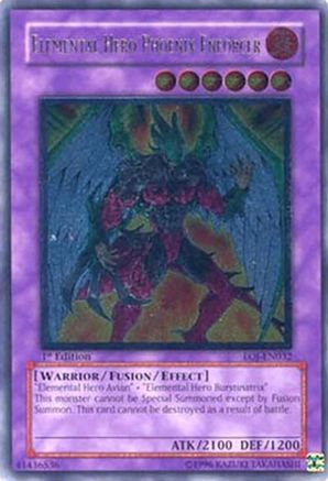 Elemental Hero Phoenix Enforcer (UTR) (EOJ-EN032) - Enemy of Justice Unlimited Enemy of Justice Yugioh Single  Squirtle Squad Card Shop.