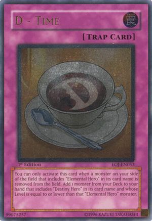 D - Time (UTR) (EOJ-EN053) - Enemy of Justice 1st Edition Enemy of Justice Yugioh Single  Squirtle Squad Card Shop.