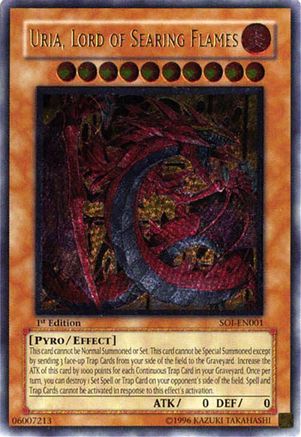 Uria, Lord of Searing Flames (UTR) (SOI-EN001) - Shadow of Infinity 1st Edition Shadow of Infinity Yugioh Single  Squirtle Squad Card Shop.