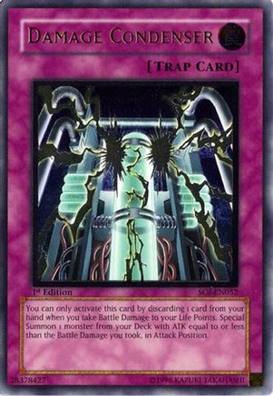 Damage Condenser (UTR) (SOI-EN052) - Shadow of Infinity Unlimited Shadow of Infinity Yugioh Single  Squirtle Squad Card Shop.
