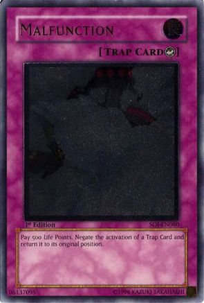 Malfunction (UTR) (SOI-EN060) - Shadow of Infinity Unlimited Shadow of Infinity Yugioh Single  Squirtle Squad Card Shop.