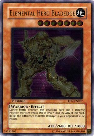 Elemental Hero Bladedge (UTR) (EEN-EN007) - Elemental Energy 1st Edition Elemental Energy Yugioh Single  Squirtle Squad Card Shop.