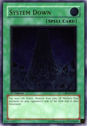 System Down (UTR) (CRV-EN041) - Cybernetic Revolution Unlimited Cybernetic Revolution Yugioh Single  Squirtle Squad Card Shop.