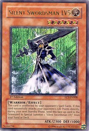 Silent Swordsman LV5 (UTR) (FET-EN008) - Flaming Eternity 1st Edition Flaming Eternity Yugioh Single  Squirtle Squad Card Shop.