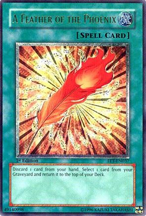 A Feather of the Phoenix (UTR) (FET-EN037) - Flaming Eternity Unlimited Flaming Eternity Yugioh Single  Squirtle Squad Card Shop.