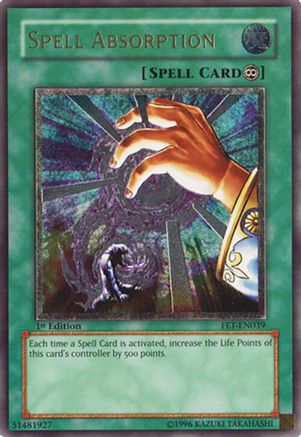 Spell Absorption (UTR) (FET-EN039) - Flaming Eternity 1st Edition Flaming Eternity Yugioh Single  Squirtle Squad Card Shop.