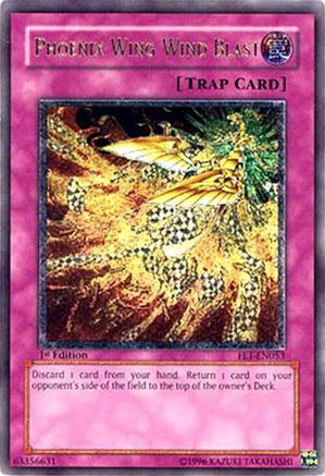 Phoenix Wing Wind Blast (UTR) (FET-EN053) - Flaming Eternity 1st Edition Flaming Eternity Yugioh Single  Squirtle Squad Card Shop.
