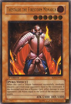 Thestalos the Firestorm Monarch (UTR) (RDS-EN021) - Rise of Destiny Unlimited Rise of Destiny Yugioh Single  Squirtle Squad Card Shop.