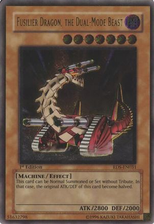 Fusilier Dragon, the Dual-Mode Beast (UTR) (RDS-EN031) - Rise of Destiny Unlimited Rise of Destiny Yugioh Single  Squirtle Squad Card Shop.
