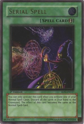 Serial Spell (UTR) (RDS-EN037) - Rise of Destiny Unlimited Rise of Destiny Yugioh Single  Squirtle Squad Card Shop.