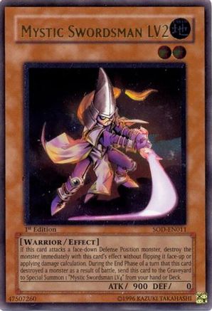 Mystic Swordsman LV2 (UTR) (SOD-EN011) - Soul of the Duelist Unlimited Soul of the Duelist Yugioh Single  Squirtle Squad Card Shop.