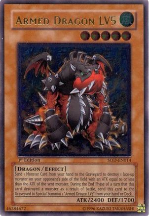 Armed Dragon LV5 (UTR) (SOD-EN014) - Soul of the Duelist Unlimited Soul of the Duelist Yugioh Single  Squirtle Squad Card Shop.
