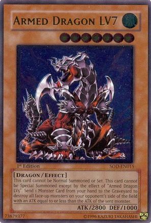 Armed Dragon LV7 (UTR) (SOD-EN015) - Soul of the Duelist Unlimited Soul of the Duelist Yugioh Single  Squirtle Squad Card Shop.