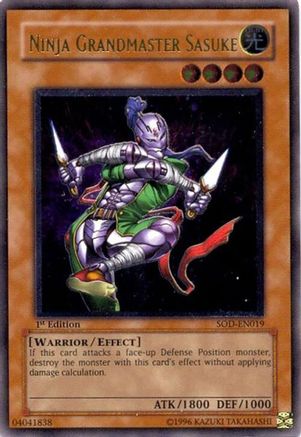 Ninja Grandmaster Sasuke (UTR) (SOD-EN019) - Soul of the Duelist Unlimited Soul of the Duelist Yugioh Single  Squirtle Squad Card Shop.