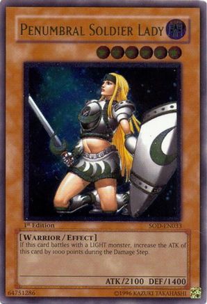 Penumbral Soldier Lady (UTR) (SOD-EN033) - Soul of the Duelist 1st Edition Soul of the Duelist Yugioh Single  Squirtle Squad Card Shop.