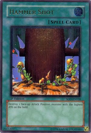 Hammer Shot (UTR) (SOD-EN038) - Soul of the Duelist 1st Edition Soul of the Duelist Yugioh Single  Squirtle Squad Card Shop.