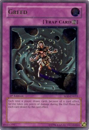 Greed (UTR) (SOD-EN055) - Soul of the Duelist Unlimited Soul of the Duelist Yugioh Single  Squirtle Squad Card Shop.