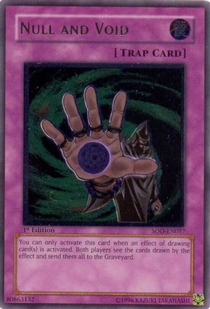 Null and Void (UTR) (SOD-EN057) - Soul of the Duelist 1st Edition Soul of the Duelist Yugioh Single  Squirtle Squad Card Shop.
