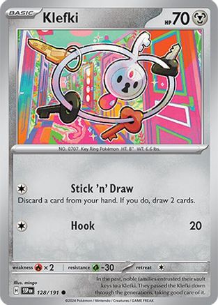 Klefki 128  SV08 Surging Sparks - Common SV08: Surging Sparks Pokemon Single  Squirtle Squad Card Shop.