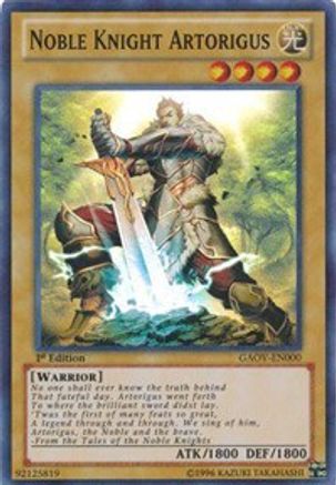 Noble Knight Artorigus (GAOV-EN000) - Galactic Overlord 1st Edition Galactic Overlord Yugioh Single  Squirtle Squad Card Shop.