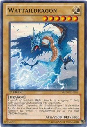 Wattaildragon (GAOV-EN001) - Galactic Overlord 1st Edition Galactic Overlord Yugioh Single  Squirtle Squad Card Shop.