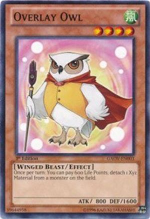 Overlay Owl (GAOV-EN003) - Galactic Overlord 1st Edition Galactic Overlord Yugioh Single  Squirtle Squad Card Shop.