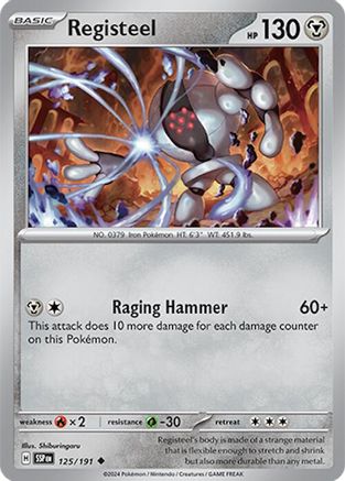 Registeel 125  SV08 Surging Sparks - Uncommon SV08: Surging Sparks Pokemon Single  Squirtle Squad Card Shop.