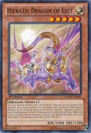 Hieratic Dragon of Eset (GAOV-EN020) - Galactic Overlord 1st Edition Galactic Overlord Yugioh Single  Squirtle Squad Card Shop.