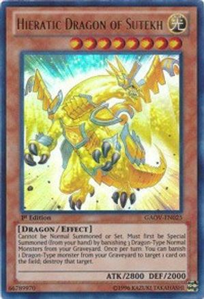 Hieratic Dragon of Sutekh (GAOV-EN025) - Galactic Overlord Unlimited Galactic Overlord Yugioh Single  Squirtle Squad Card Shop.