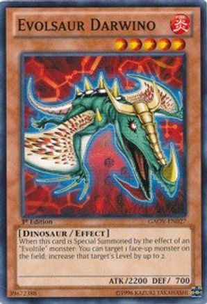 Evolsaur Darwino (GAOV-EN027) - Galactic Overlord 1st Edition Galactic Overlord Yugioh Single  Squirtle Squad Card Shop.