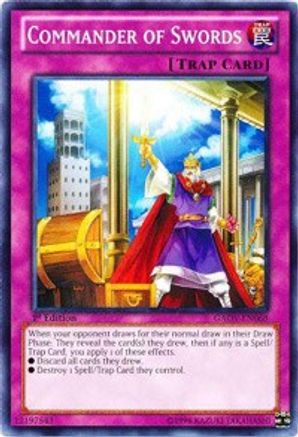Commander of Swords (GAOV-EN068) - Galactic Overlord Unlimited Galactic Overlord Yugioh Single  Squirtle Squad Card Shop.