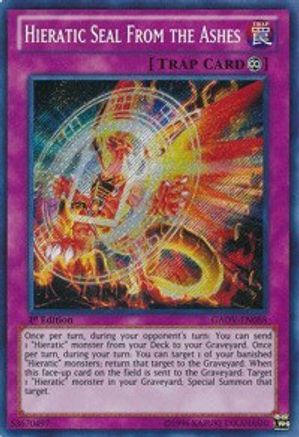 Hieratic Seal From the Ashes (GAOV-EN088) - Galactic Overlord 1st Edition Galactic Overlord Yugioh Single  Squirtle Squad Card Shop.