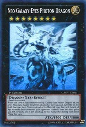 Neo Galaxy-Eyes Photon Dragon (Ghost Rare) (GAOV-EN041) - Galactic Overlord Unlimited Galactic Overlord Yugioh Single  Squirtle Squad Card Shop.