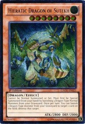 Hieratic Dragon of Sutekh (UTR) (GAOV-EN025) - Galactic Overlord 1st Edition Galactic Overlord Yugioh Single  Squirtle Squad Card Shop.